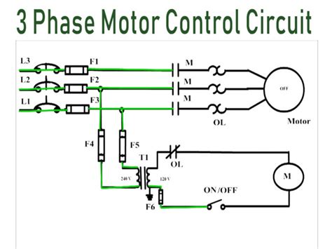 3 phase motor electrical schematics 